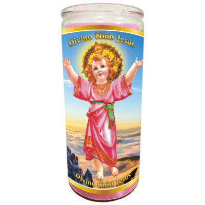 DAKAR VELADORA SCENTED 14 DAYS DIVINO NINO PINK 1/6