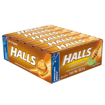 HALLS MIEL LIMON 30/12