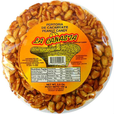 LA CANASTA PALANQUETA CACAHUATE 3.5 OZ 2/12