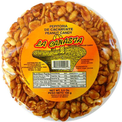 LA CANASTA PALANQUETA CACAHUATE 3.5 OZ 2/12