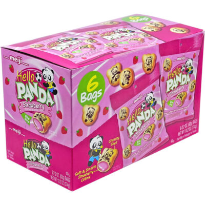 MEIJI HELLO PANDA STRAWBERRY 4/6