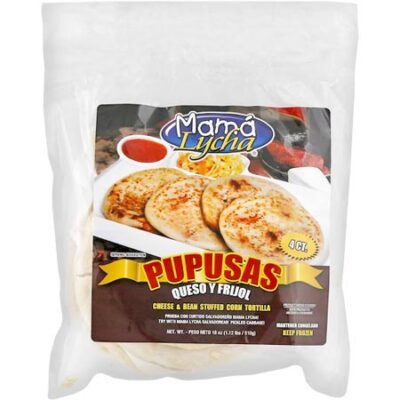 MAMA LYCHA PUPUSAS QUESO & FRIJOLES FROZEN 12/4 18 OZ