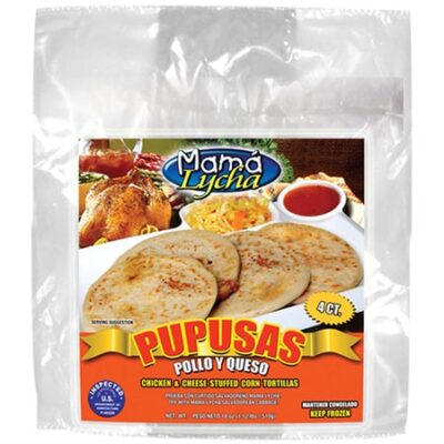 MAMA LYCHA PUPUSAS QUESO & POLLO FROZEN 12/4
